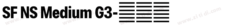 SF NS Medium G3字体转换